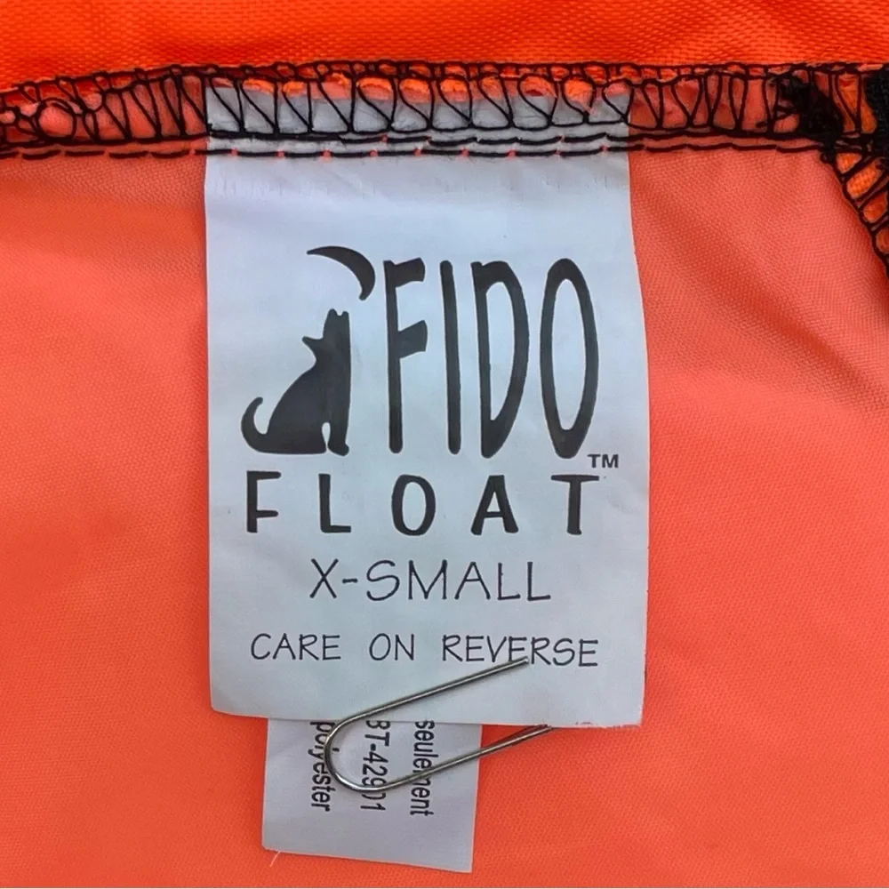 Fido Float Dog Life Jacket /Bundle of 2/Size X-Small & XX-Small -Yellow & Orange